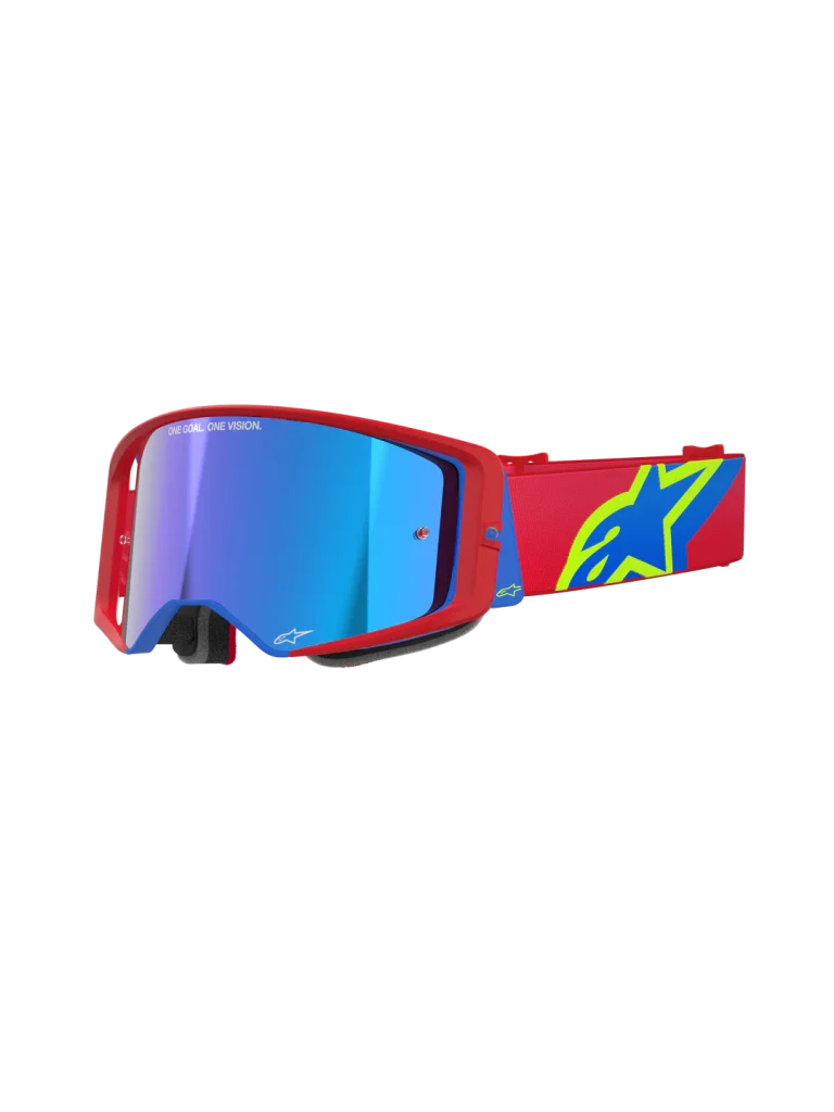 Occhiali Cross Alpinestars Supertech Corp Goggle - Rosso Blu