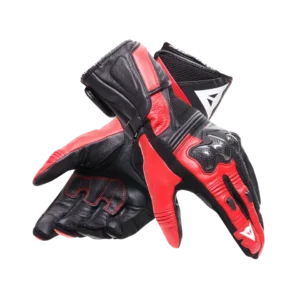 Guanti In Pelle Dainese REACTO CARBON LONG Black/Red