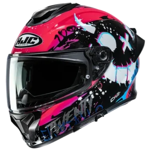 Casco Integrale HJC C71 Quartararo Nero/Rosa